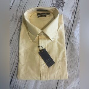NWT Daniel Cremieux light yellow dress shirt